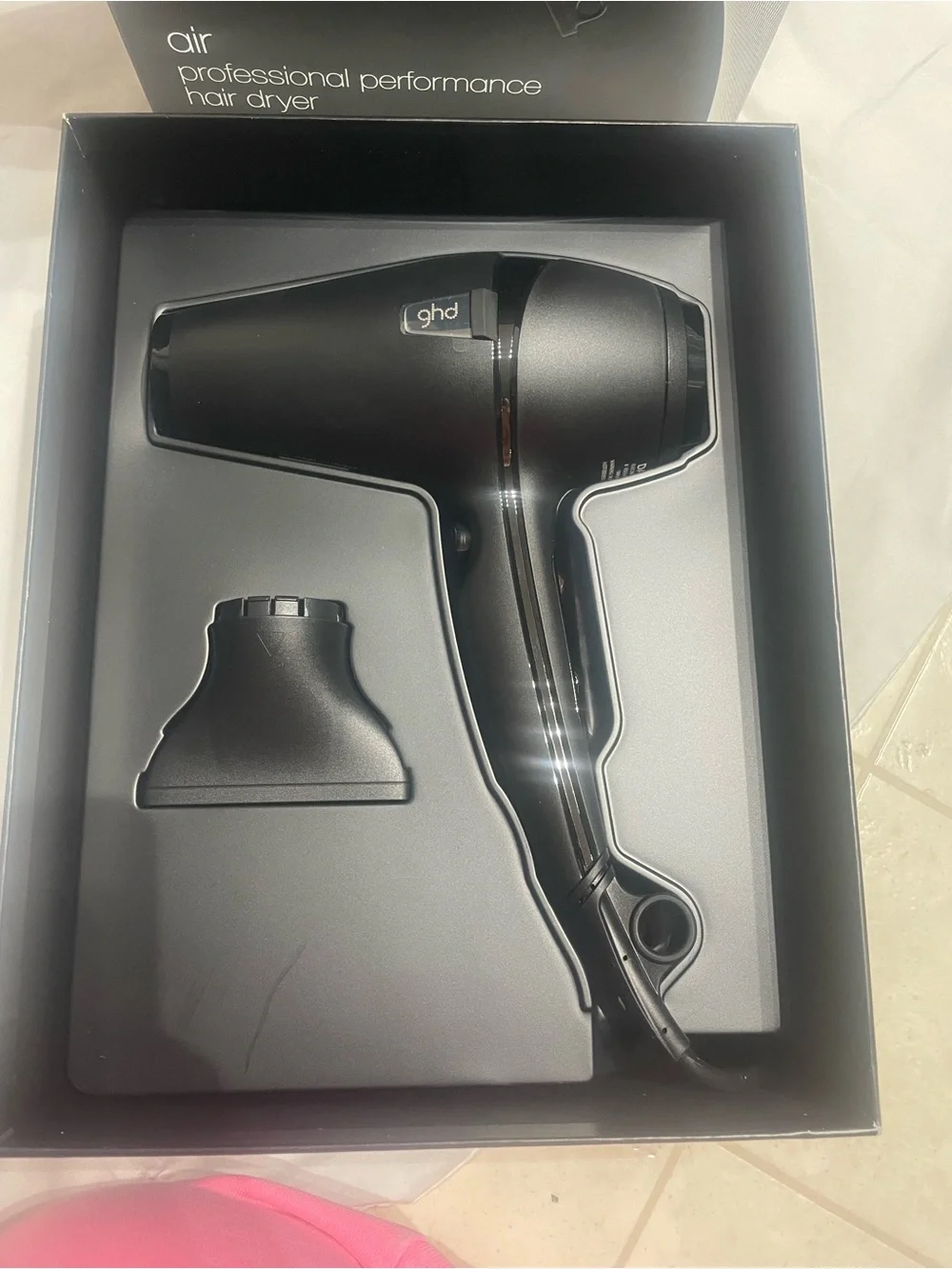 ✨NEW GHD Air Professional Hair Dryer Black – Never Used in Box